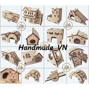Nhà Ngủ Hamster Giá Rẻ - Nhà Gỗ Cho Chuột Hamster Nhiều Kiểu Dáng