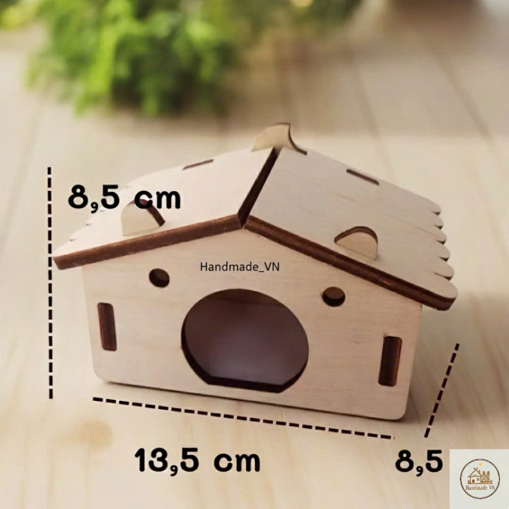 Nhà Ngủ Hamster Giá Rẻ - Nhà Gỗ Cho Chuột Hamster Nhiều Kiểu Dáng