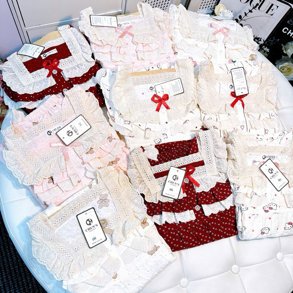 DD Cổ Ren Vuông Xốp Gạo Xịn Mịn Siêu Xinh