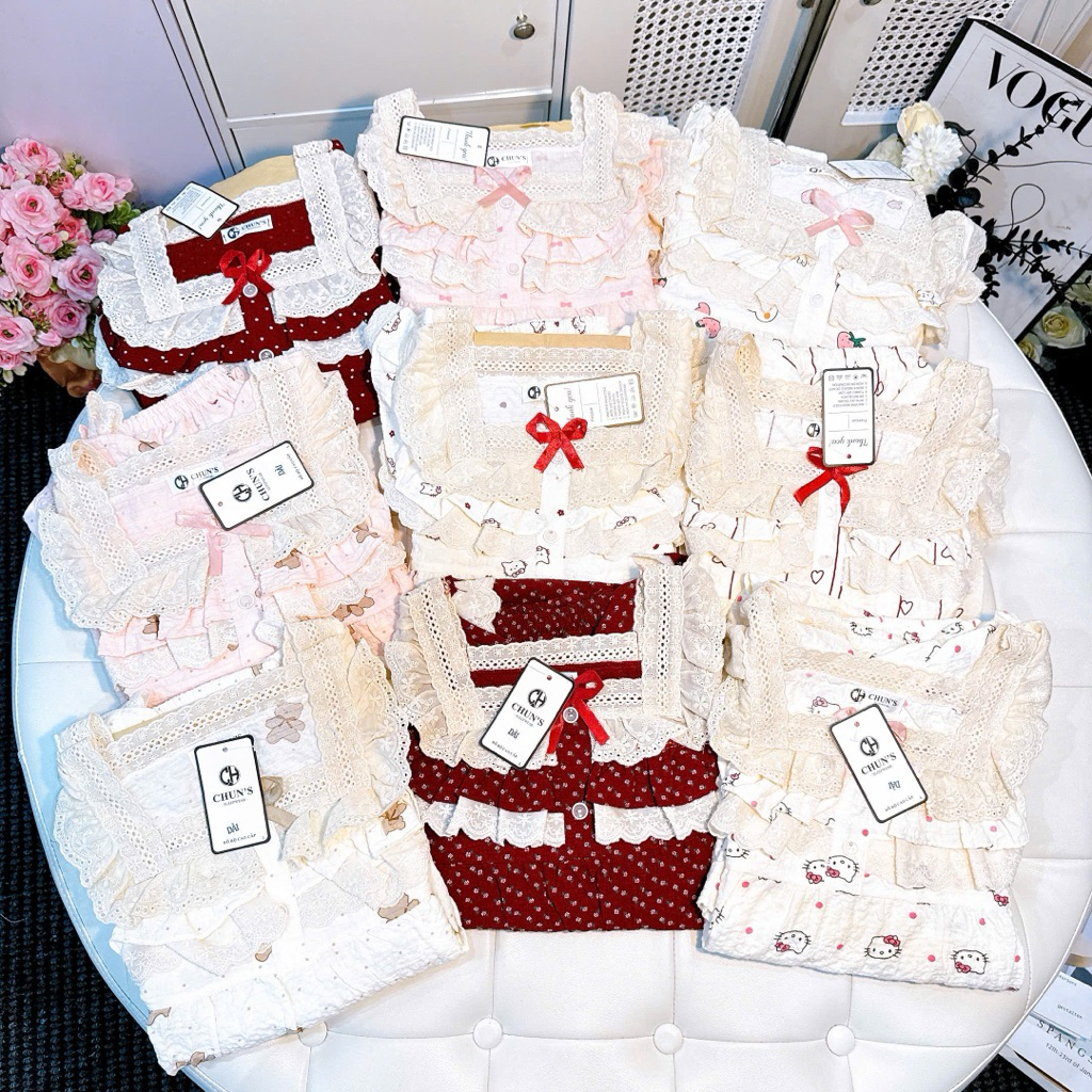 DD Cổ Ren Vuông Xốp Gạo Xịn Mịn Siêu Xinh