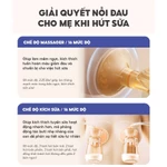 Máy hút sữa điện đôi TopGiaKids TG8166 hút mạnh kiệt sữa với 4 chế độ massage êm ái không đau rát — ảnh 4