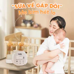 [COMBO MÁY + MIẾNG LÓT THẤM SỮA] Máy hút sữa điện đôi TG8166 TopGiaKids lực hút MẠNH và ĐỀU 4 chế độ, và 16 cấp độ hút — ảnh 4