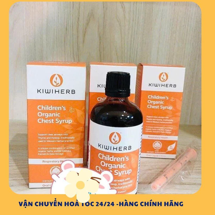 Siro ho đờm Kiwiherb Chest Syrup cho bé 100ml, Date xa