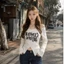 Sẵn_ Áo kiểu douyin len lông cừu dây buộc cổ