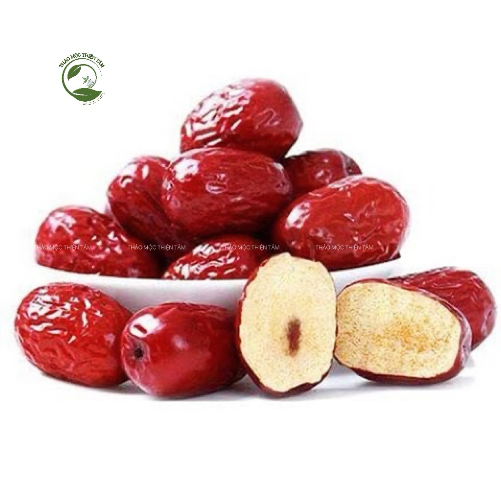 Táo đỏ nguyên quả size 18-20 hàng tuyển quả to thịt dày giúp bồi bổ khí huyết, ngủ ngon - Thảo Mộc Thiện Tâm