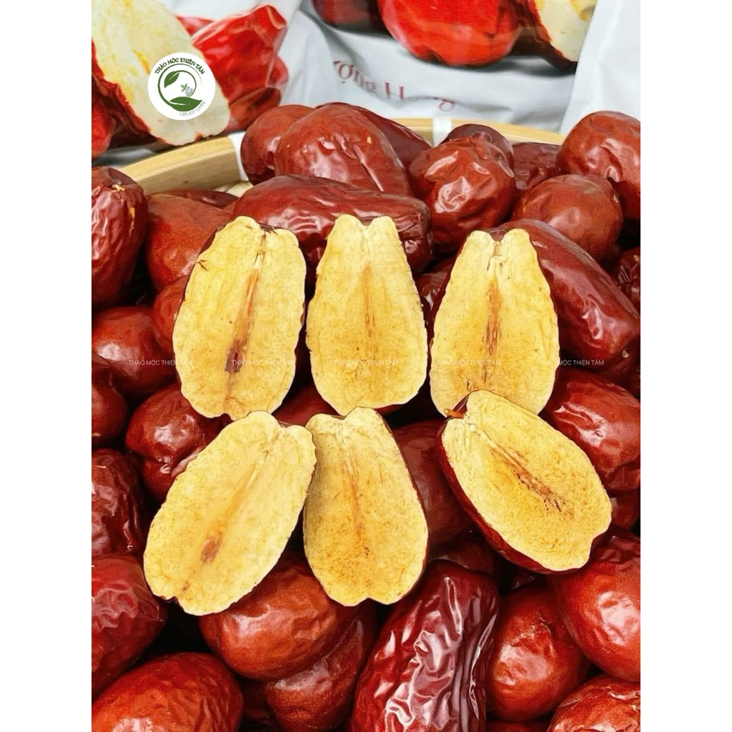 Táo đỏ nguyên quả size 18-20 hàng tuyển quả to thịt dày giúp bồi bổ khí huyết, ngủ ngon - Thảo Mộc Thiện Tâm