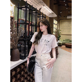 •𝙆𝙞𝙣𝙜𝙨𝙝𝙤𝙥𝙗𝙚𝙖𝙪𝙩𝙮•Quần Jean Trắng Ống Loe Wg QC