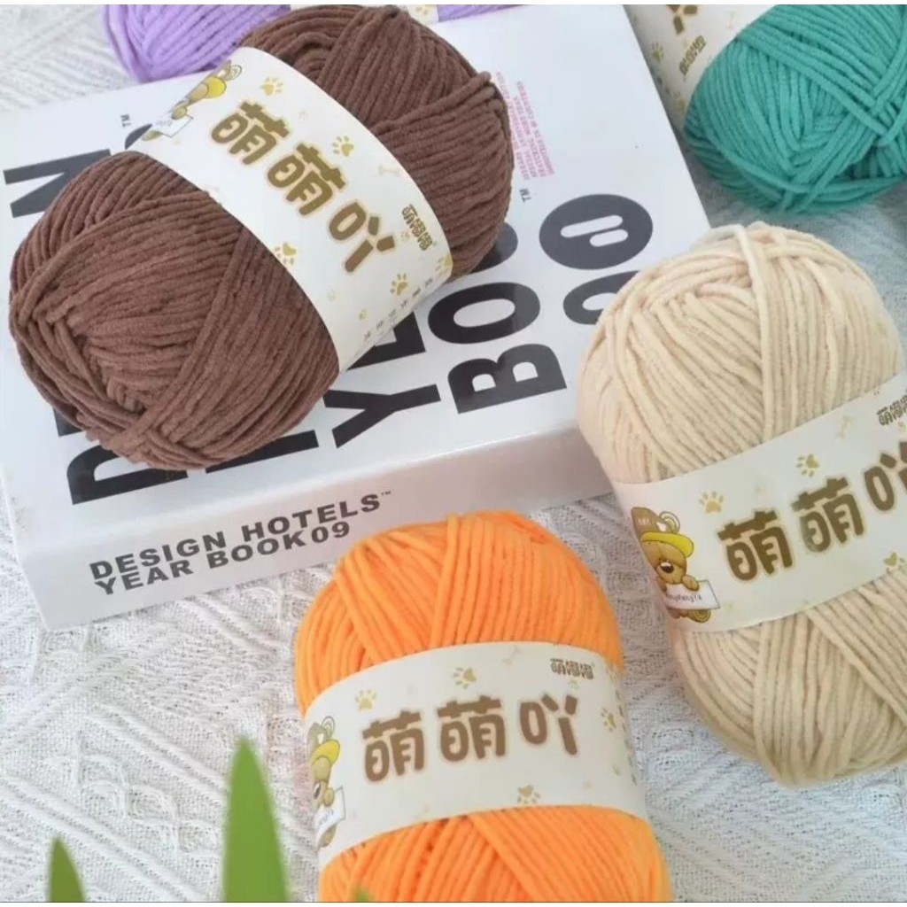 Len nhung gấu, len nhung baby sợi nhỏ, nhung gấu meng meng