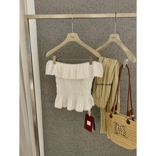 𝐏𝐡𝐢𝐞𝐧 𝐖𝐆𝐖𝐄 | (Sẵn) w8961 Áo Thô Trễ Vai Bèo Chun Summer