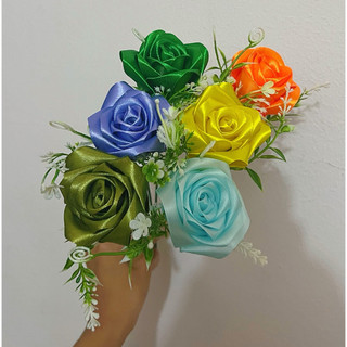 Set cánh hoa hồng ruy băng