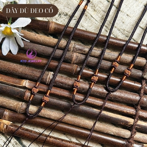 Dây Dù KATEDA Làm Vòng Cổ Kết Hợp Mặt Dây Chuyền, Điều Chỉnh Được Size  - Phụ Kiện Trang Sức.