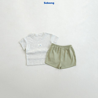 Combo 2 bộ cộc tay cho bé gồm 1 bộ may gắn logo và 1 bộ may tag Hokiha vải cotton bozip mềm mại size 8-17kg BB18-BB19