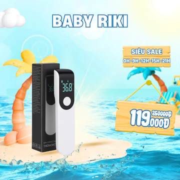 Nhiệt Kế Điện Tử Hồng Ngoại Đo Trán Cho Bé Và Người Lớn Màn Hình Led Đo Nhanh 1 Giây Cảnh Báo Sốt