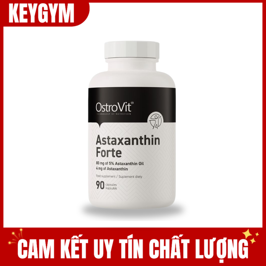 Thực phẩm bảo vệ sức khỏe OSTROVIT® ASTAXANTHIN FORTE 90 viên - KEYGYM
