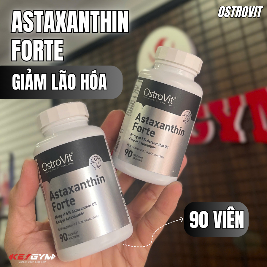 Thực phẩm bảo vệ sức khỏe OSTROVIT® ASTAXANTHIN FORTE 90 viên - KEYGYM