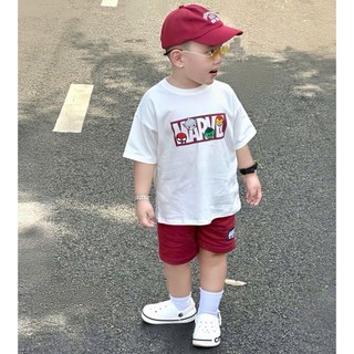 Set Bộ cộc tay bé trai Sêu Anh Hùng Tone Đỏ Hot Hit 2026, chất liệu cotton mềm mát tặng size 7-25kg