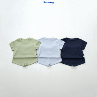 Bộ quần áo cộc tay trơn cho bé trai, bé gái Hokiha vải cotton bozip mềm mại, thoáng mát size 8-17kg BB17