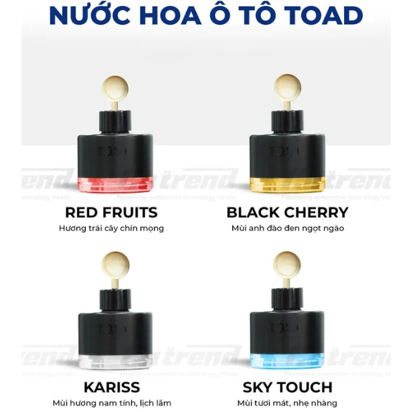 Nước Hoa Ô Tô Cao Cấp TOAD Nước Hoa Khử Mùi Xe Hơi Tinh Dầu Thiên Nhiên Thiết Kế Sang Trọng Mùi Hương Thanh Lịch