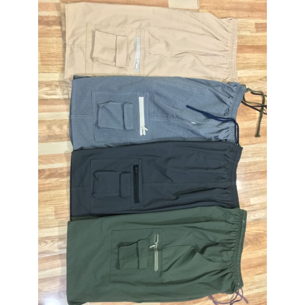 Quần short lỡ, sọt lửng , lưng thun túi hộp, quần short trung niên free size 65-85kg