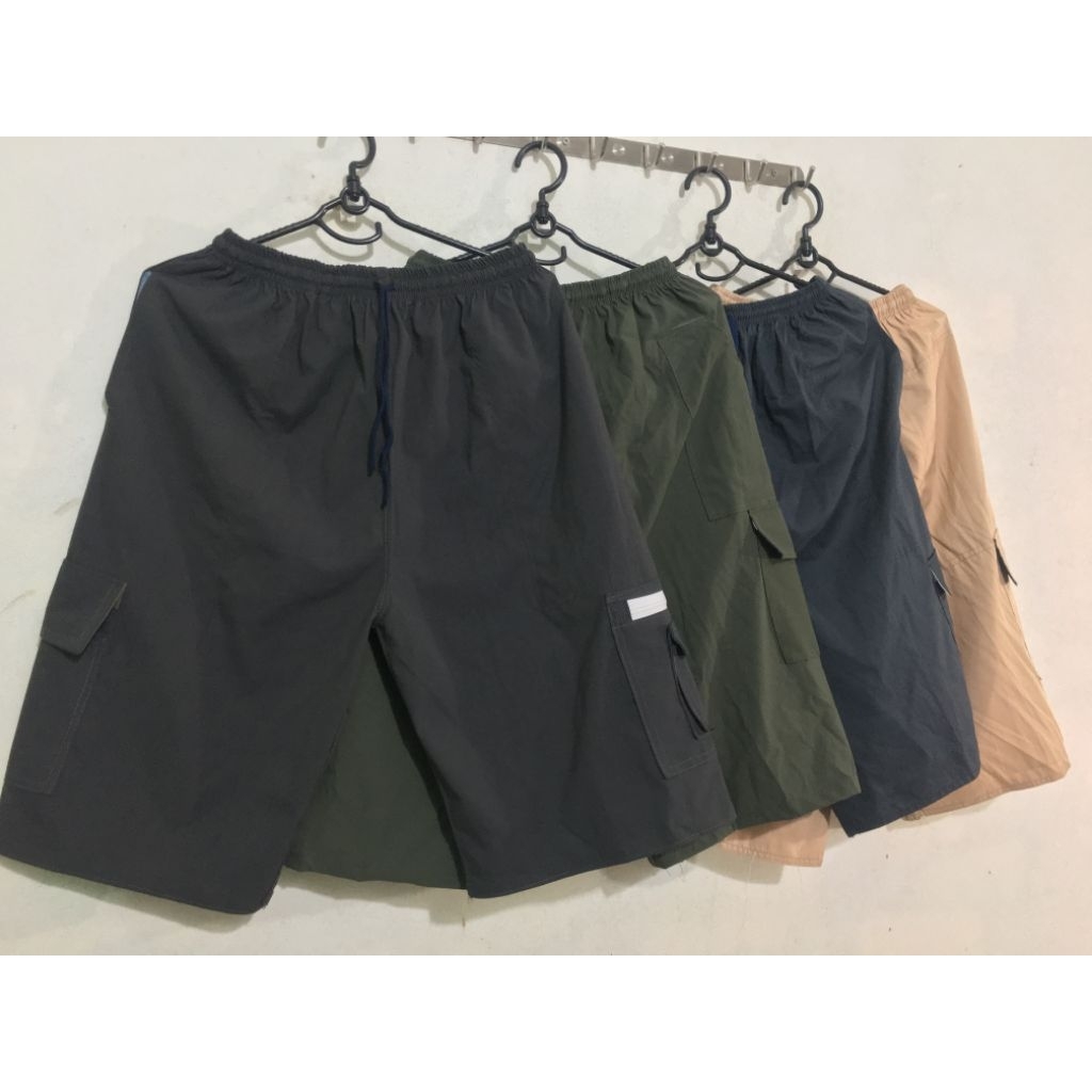 Quần short lỡ, sọt lửng , lưng thun túi hộp, quần short trung niên free size 65-85kg