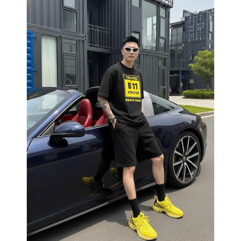Áo thun Stee Cổ tròn TRAVEL B11 Localbrand ICVCVNI Unisex Cotton