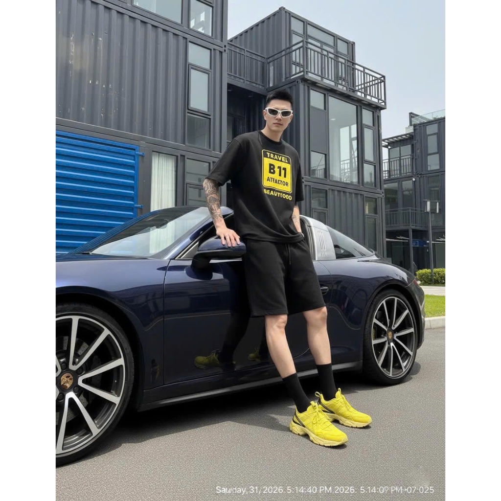 Áo thun Stee Cổ tròn TRAVEL B11 Localbrand ICVCVNI Unisex Cotton