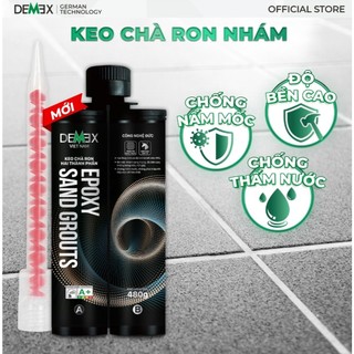 Combo 1 chai Keo Chà Ron Cao Cấp Demex  + DCTC + Súng Bơm Keo - Chống ố màu, chống thấm, ngoài trời & ngoài trời
