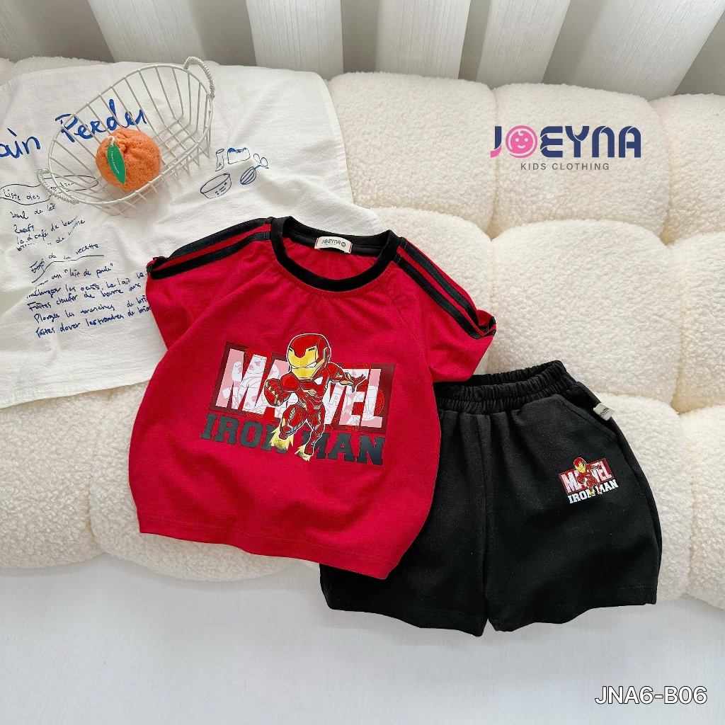 Set bộ cộc Joeyna B06 siêu nhân đỏ mavel  cho bé 8-24kg