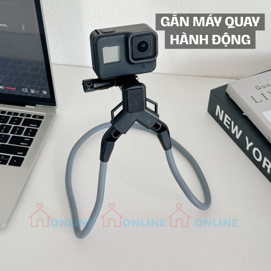 Vòng đeo nam châm gắn điện thoại quay video góc nhìn vlog, câu cá, du lịch... bản LITE