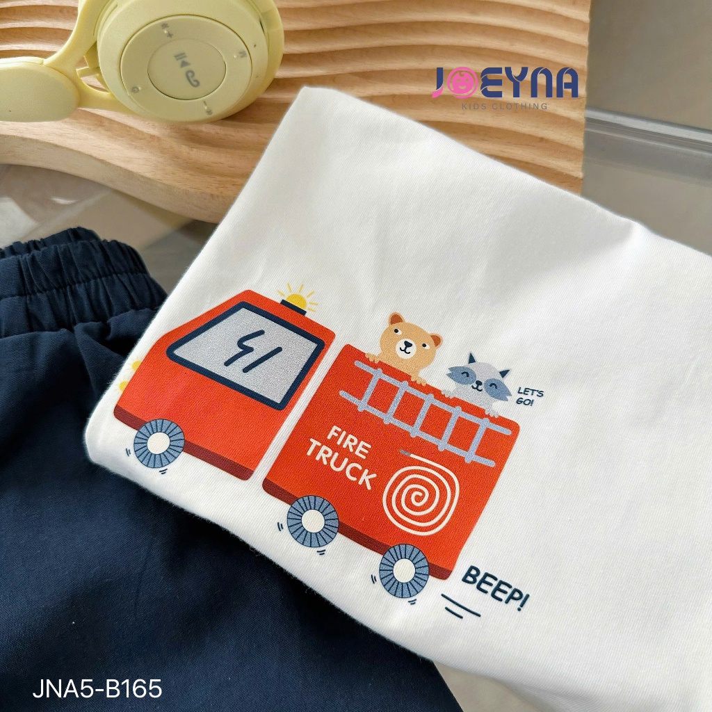 (Hãng JOEYNA)Sét cổ tàu OTO phối cúc,áo chất cotton mềm mại ,mix quần kaki thoán mát cho bé đi học đi chơi 9-24kg