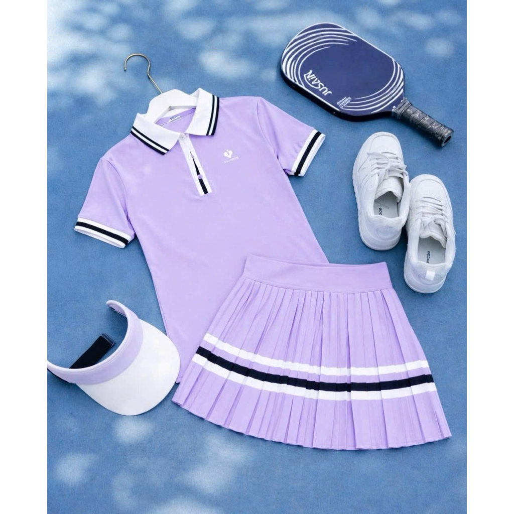 HOT Bộ thể thao nữ, Bộ váy áo POM QC cao cấp chơi Pickleball, Golf, Tennis...