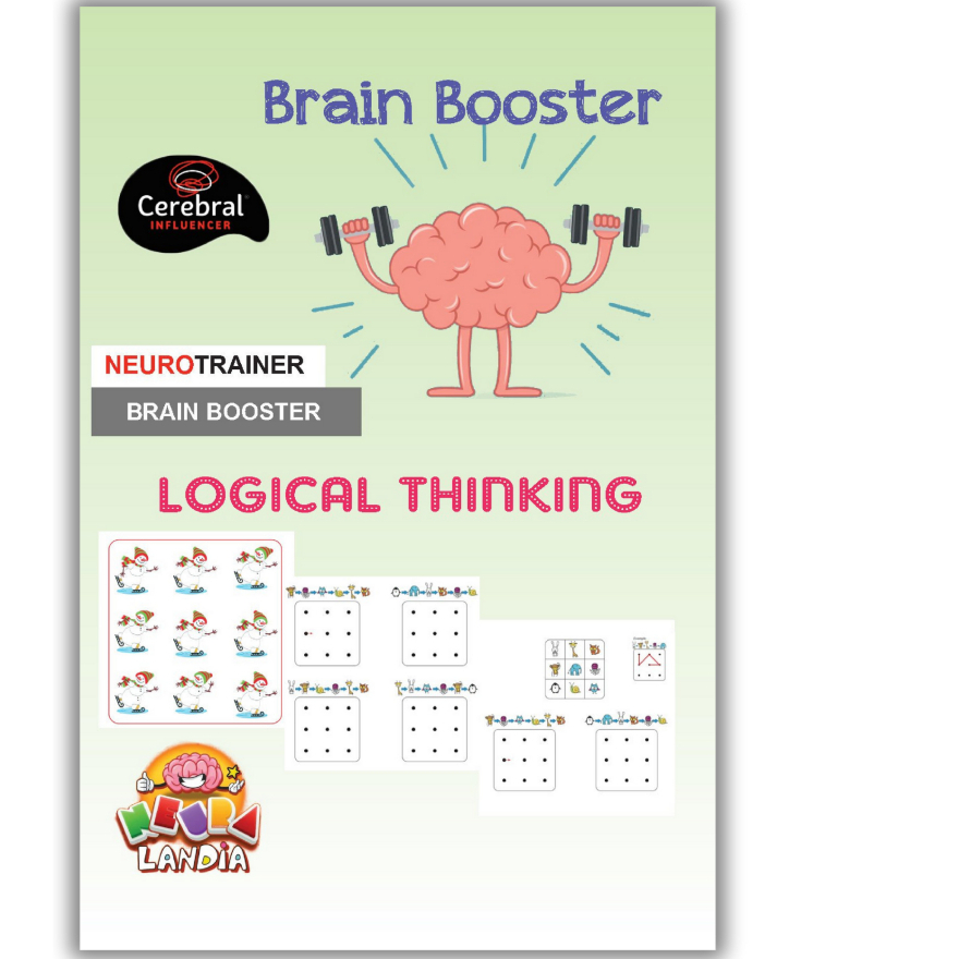 Bìa sách Logical Thinking Brain Booster Neurotrainer Sách tư duy cho bé