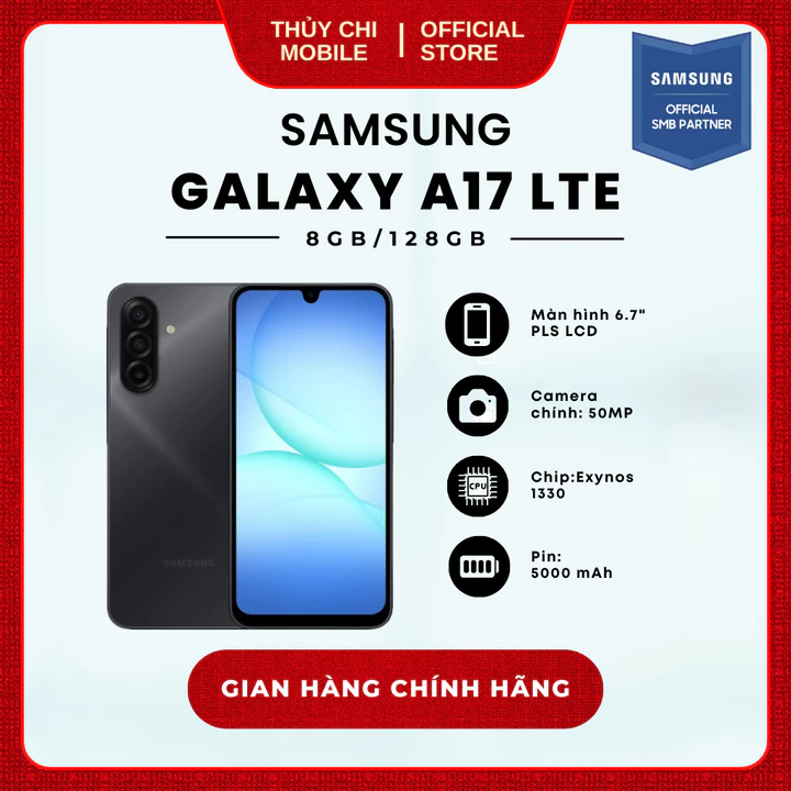 Điện thoại Samsung Galaxy A17 4G 8GB/128GB - Hàng Chính Hãng Samsung Việt Nam