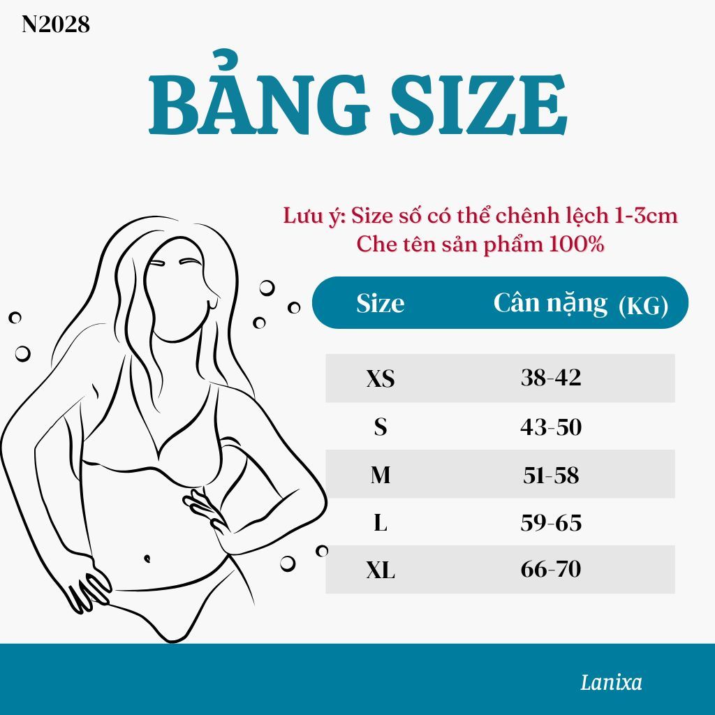 Quần độn hông định hình tôn dáng hack eo thon gọn mặc váy body đồ ôm thoáng khí co giãn LANIXA N2028