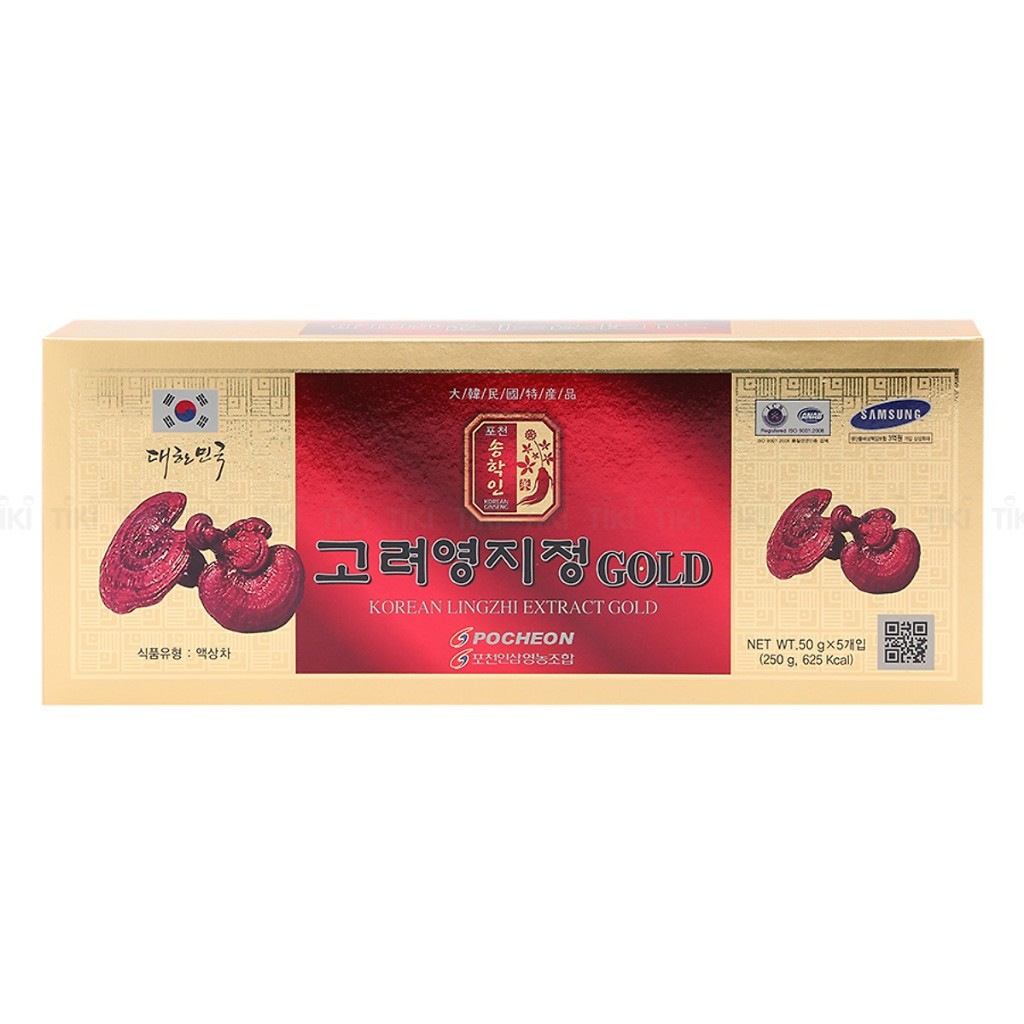 [ Chính Hãng ] Cao Linh Chi Pocheon Hàn Quốc, Hộp 5 Lọ * 50gr