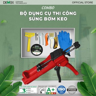 Bộ Dụng Cụ Thi Công Keo Chà Ron 2 Thành Phần - Keo Chít Mạch Chống Thấm Demex (Đã Gồm Súng Bơm)