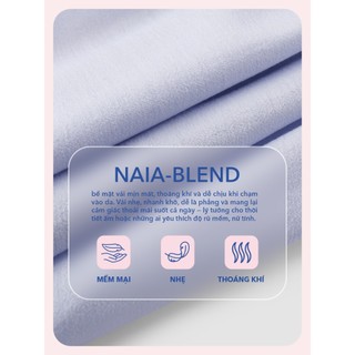 [THANH THỦY x YODY] Váy midi cổ tròn YODY nhúng tầng dáng dài rút eo vintage chất Chiffon Naia WCDR26S088