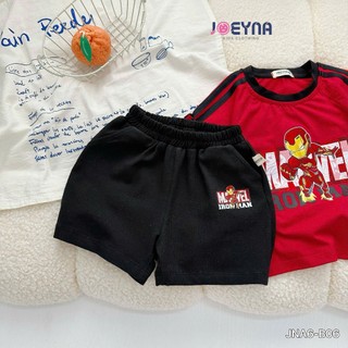 Bộ Cotton Cộc Tay Bé Trai Họa Tiết Siêu Nhân Spider Man Joeyna - Chất Liệu Cao Cấp, mềm mại Hè 2026