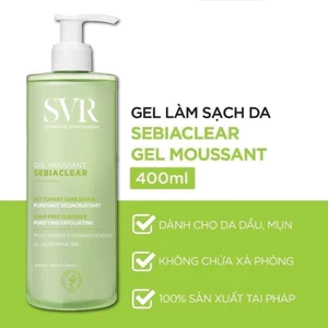 Sữa Rửa Mặt SVR - Srm Svr Dành Cho Da Dầu Mụn Và Da Nhạy Cảm Hàng Pháp Chuẩn Chính Hãng 400ml