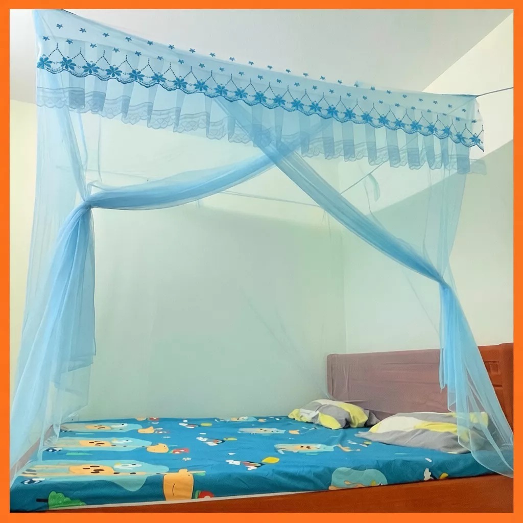 MÀN DÂY VẢI REN THÁI CAO CẤP CHỐNG MUỖI – DECOR PHÒNG NGỦ SANG TRỌNG