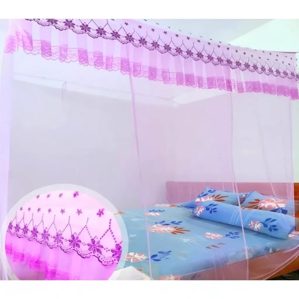 MÀN DÂY VẢI REN THÁI CAO CẤP CHỐNG MUỖI – DECOR PHÒNG NGỦ SANG TRỌNG