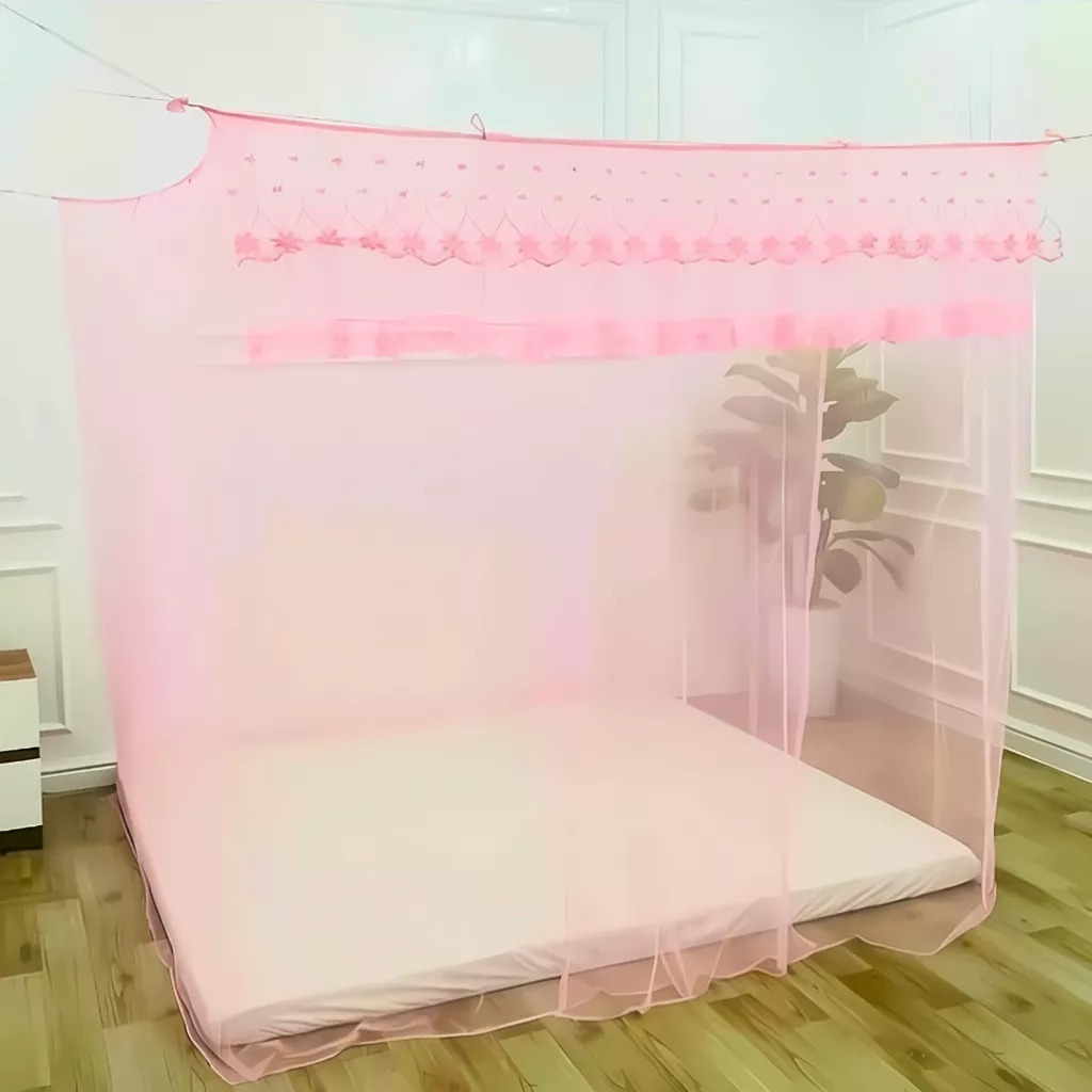 MÀN DÂY VẢI REN THÁI CAO CẤP CHỐNG MUỖI – DECOR PHÒNG NGỦ SANG TRỌNG