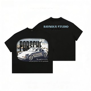 [COD] Áo Thun Boxy PORSCHE NOSTAGIC  Unisex Nam Nữ