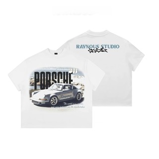 [COD] Áo Thun Boxy PORSCHE NOSTAGIC  Unisex Nam Nữ