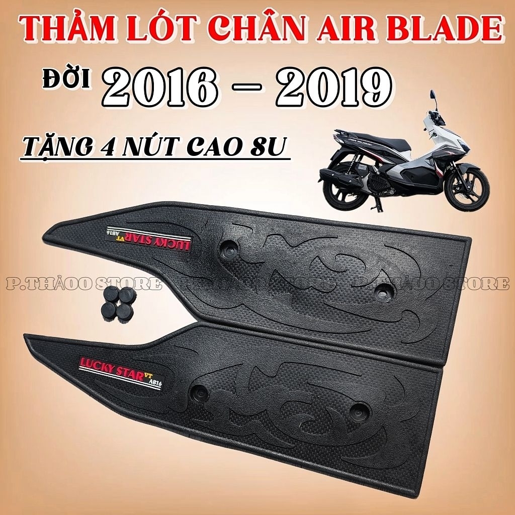 (Tặng Ốc ) AB 16 ,Thảm Lót Sàn Air Blade 2016 2017 2018 2019 , Thảm Sàn Xe AB 16 17 18 19 Bền Đẹp Dễ Vệ Sinh