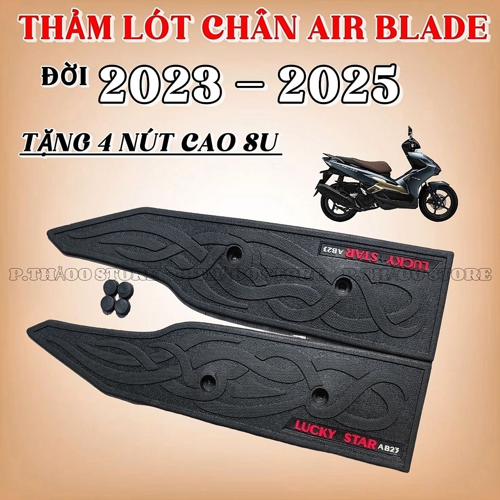 (Tặng Ốc ) AB 23 , Thảm Lót Chân Xe AB 125/160 2023–2025 Cao Su Chống Trượt Bền Đẹp Phụ Kiện Xe Máy