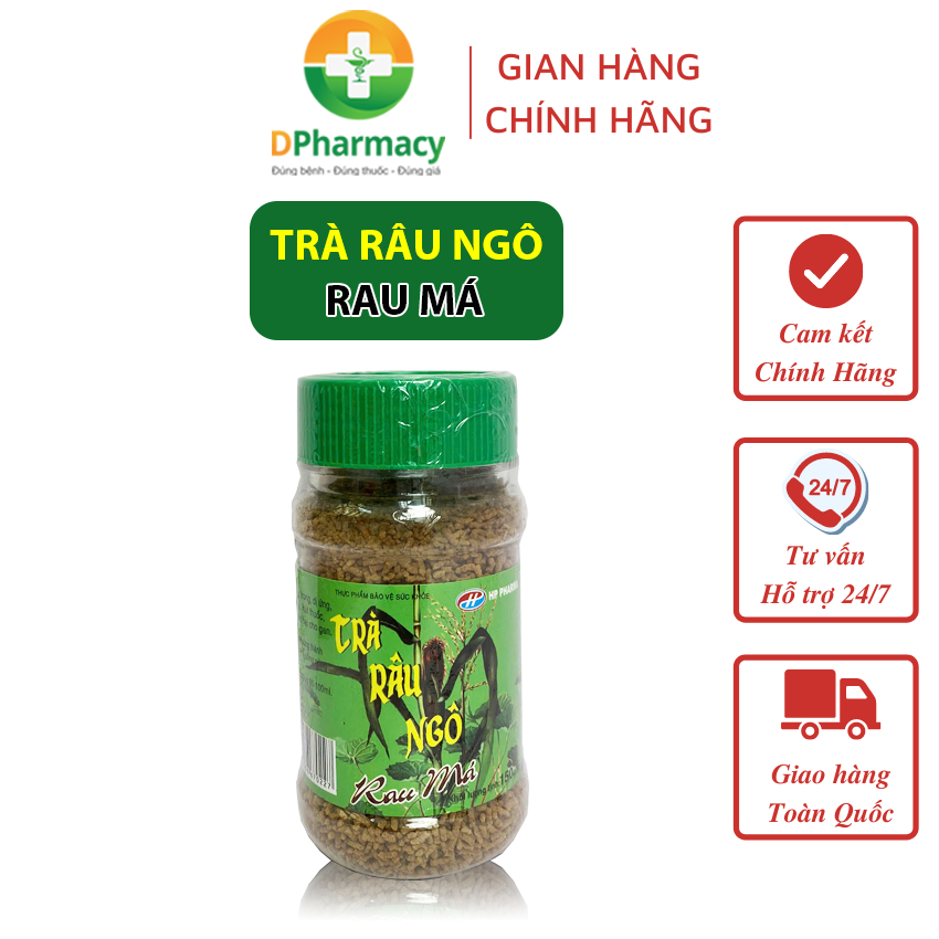 Trà Râu Ngô, Rau Má, Đại Uy, Hỗ Trợ Thanh Nhiệt, Mát Gan, Giải Độc, Lợi Tiểu