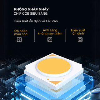 Đèn spotlight chống chói, xoay góc chip COB, đèn chiếu điểm âm trần chống chói - Bh 2 năm