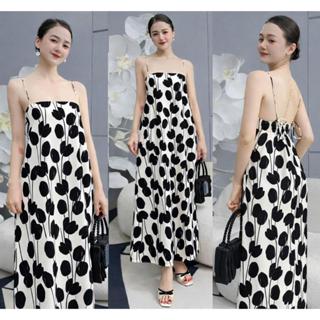 Váy 2 Dây In Họa Tiết Chất Vải Lụa Mango Mịn Mền Nhẹ Dáng Suông Thoải Mái, Váy Dáng Rộng Freesize Đi Biển VD01- BEEKIDS