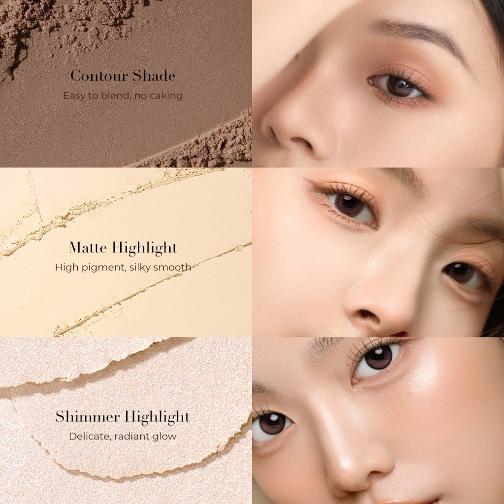 Bảng Tạo Khối & Highlight 2 Ô SACE LADY – Hiệu Ứng Gương Mặt 3D Sắc Nét 4g